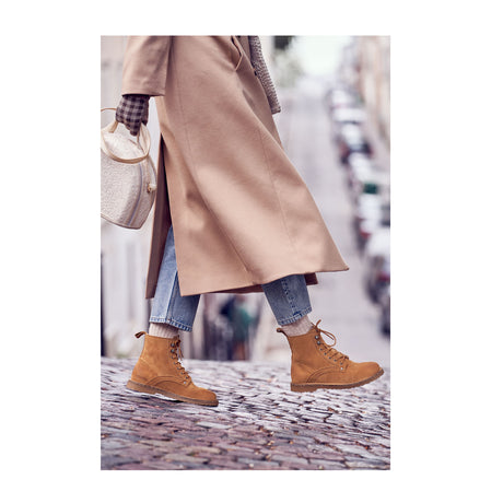 Birkenstock Bryson Mid Boot (Women) - Cashew Suede Boots - Fashion - Mid Boot - The Heel Shoe Fitters