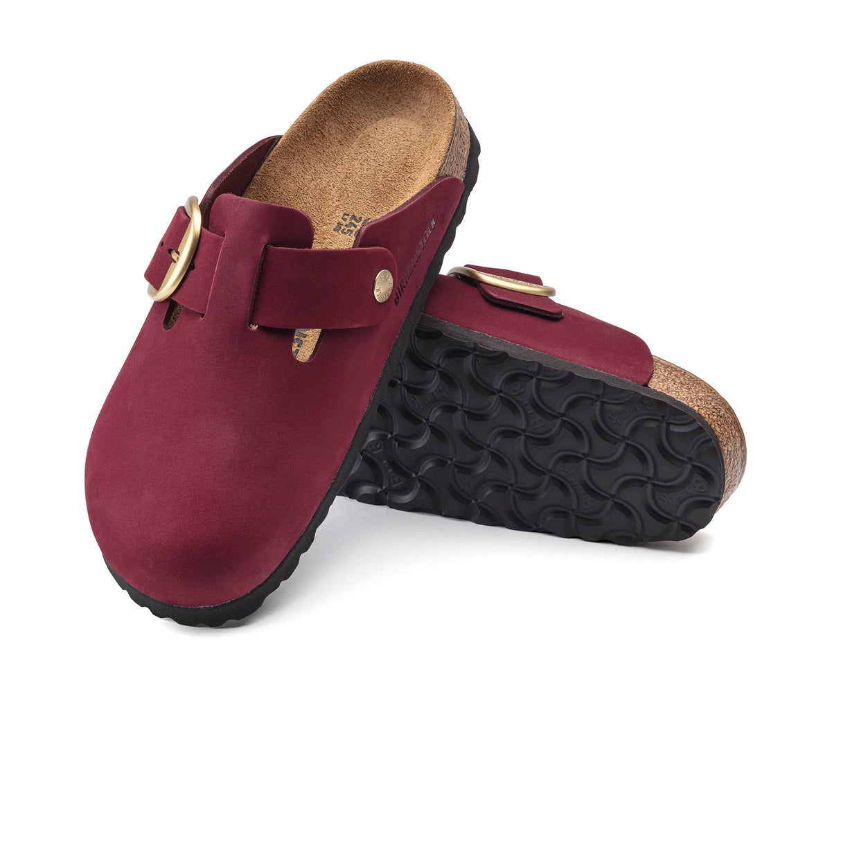 birkenstock red clogs