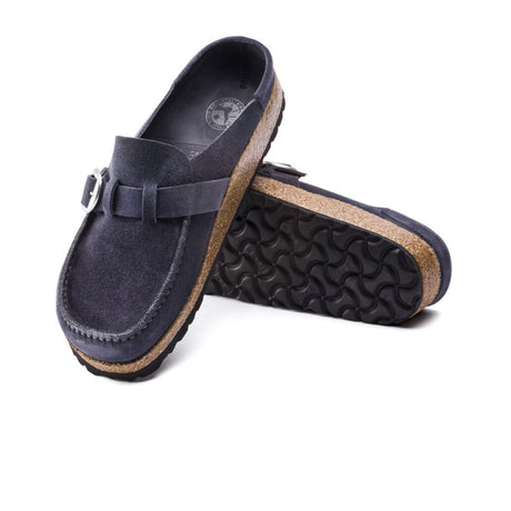 Birkenstock Buckley Clog (Women) - Navy Suede Dress-Casual - Clogs & Mules - The Heel Shoe Fitters