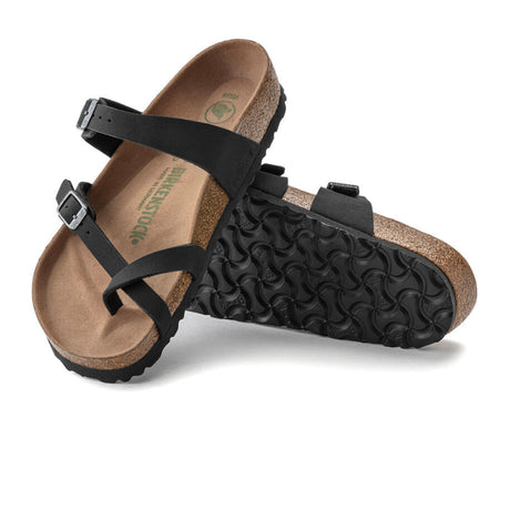 Birkenstock Mayari Vegan Sandal (Women) - Black Birkibuc Sandals - Thong - The Heel Shoe Fitters