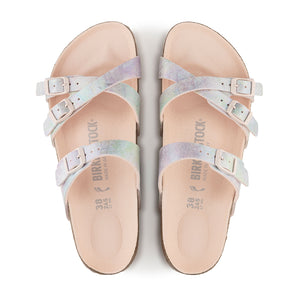 Birkenstock Franca Vegan Slide Sandal (Women) - Iridescent Light Rose Sandals - Slide - The Heel Shoe Fitters