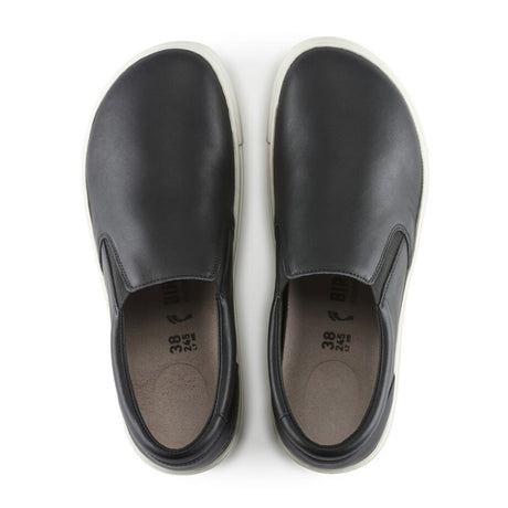 Birkenstock Oswego Narrow Slip On Sneaker (Women) - Black Leather Dress-Casual - Sneakers - The Heel Shoe Fitters
