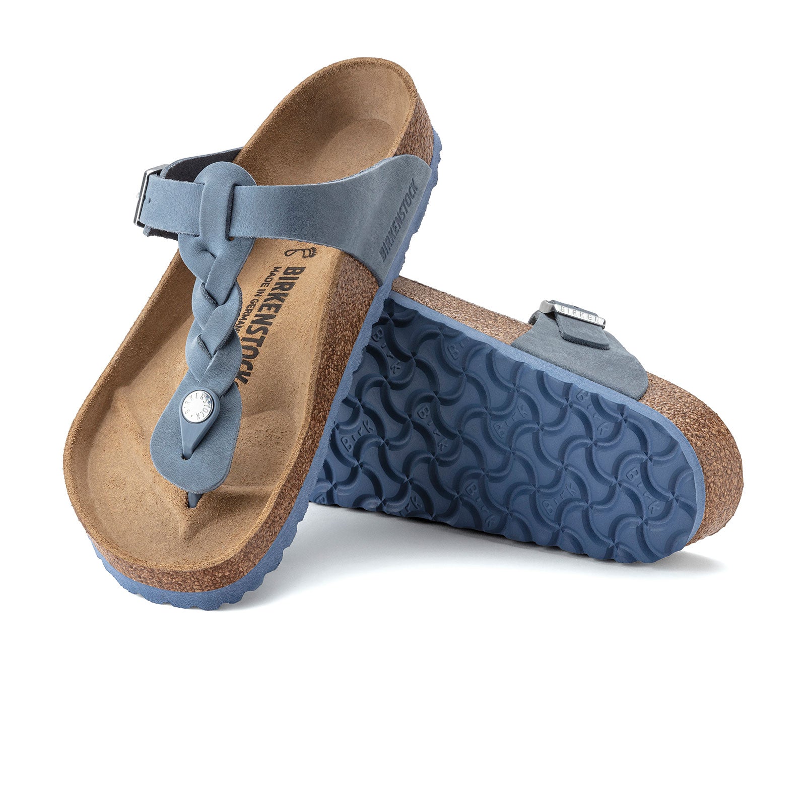 Gentagen Vulkan besøg Birkenstock Gizeh Braided Thong Sandal (Women) - Dusty Blue - The Heel Shoe  Fitters