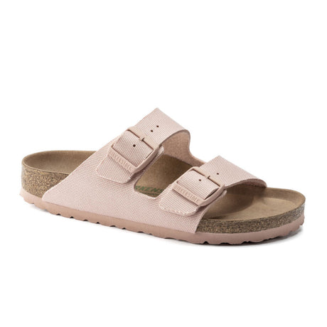 Birkenstock Arizona Vegan Sandal (Women) - Soft Pink Sandals - Slide - The Heel Shoe Fitters
