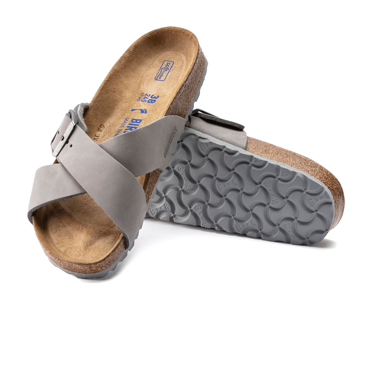 Birkenstock Siena Soft Footbed Narrow Slide Sandal (Women) - Dove Gray Sandals - Slide - The Heel Shoe Fitters
