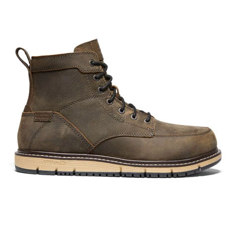 Keen Utility San Jose 6" Waterproof Composite Toe Work Boot (Men) - Cascade Brown/Black Boots - Work - 6 Inch - The Heel Shoe Fitters