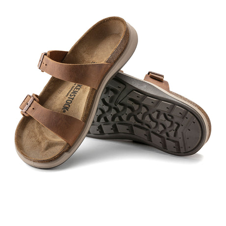 Birkenstock Sierra CT Slide Sandal (Women) - Ginger Brown Oiled Leather Sandals - Slide - The Heel Shoe Fitters