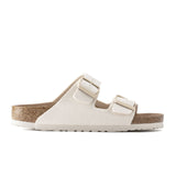 Birkenstock Arizona Vegan Slide Sandal (Women) - Eggshell Canvas Sandals - Slide - The Heel Shoe Fitters