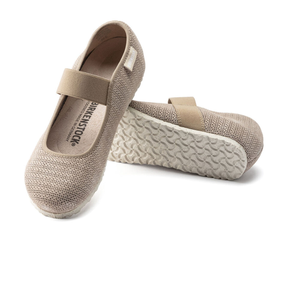 Birkenstock Tess Embossed Leather Mary Jane (Women) - Sand Dress-Casual - Mary Janes - The Heel Shoe Fitters