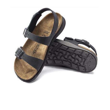 Birkenstock Sonora CT Backstrap Sandal (Women) - Black Oiled Leather Sandals - Backstrap - The Heel Shoe Fitters