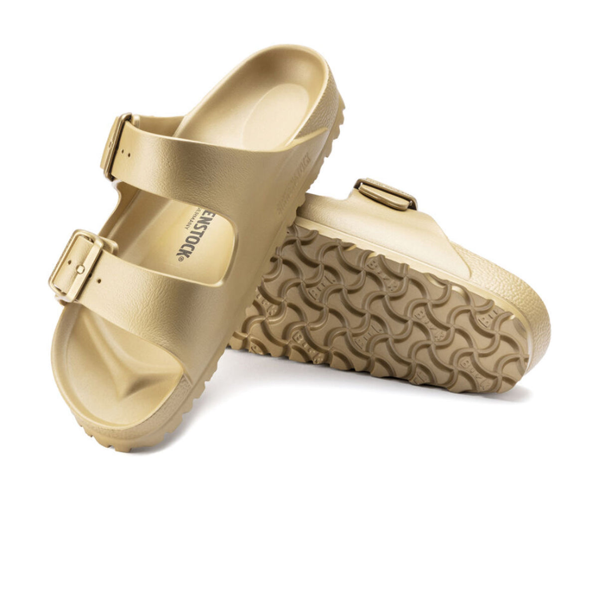 Birkenstock Arizona EVA Narrow Slide Sandal (Women) - Glamour Gold Sandals - Slide - The Heel Shoe Fitters