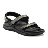 Birkenstock Kalahari Backstrap Sandal (Women) - Black/Camo Birko-Flor Futura Sandals - Backstrap - The Heel Shoe Fitters