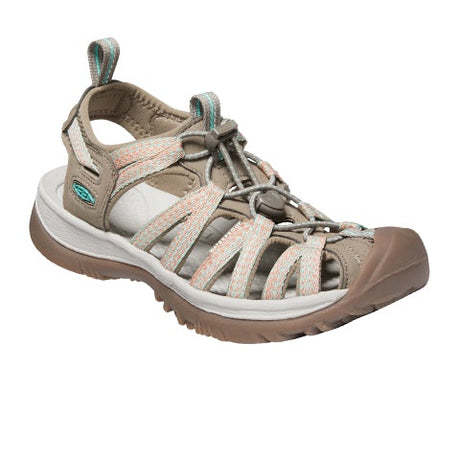 Keen Whisper Sandal (Women) - Taupe/Coral Sandals - Active - The Heel Shoe Fitters
