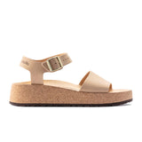 Birkenstock Glenda Wedge Sandal (Women) - Sandcastle Leather Sandals - Heel/Wedge - The Heel Shoe Fitters