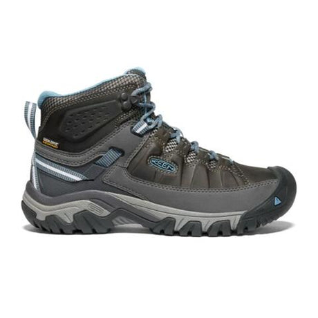 Keen Targhee III Waterproof Mid Hiking Boot (Women) - Magnet/Atlantic Blue Boots - Hiking - Mid - The Heel Shoe Fitters