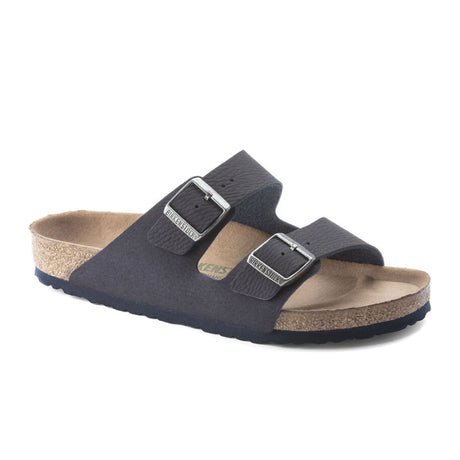 Birkenstock Arizona Vegan Sandal (Men) - Desert Dust Indigo Blue Microfiber Sandals - Slide - The Heel Shoe Fitters