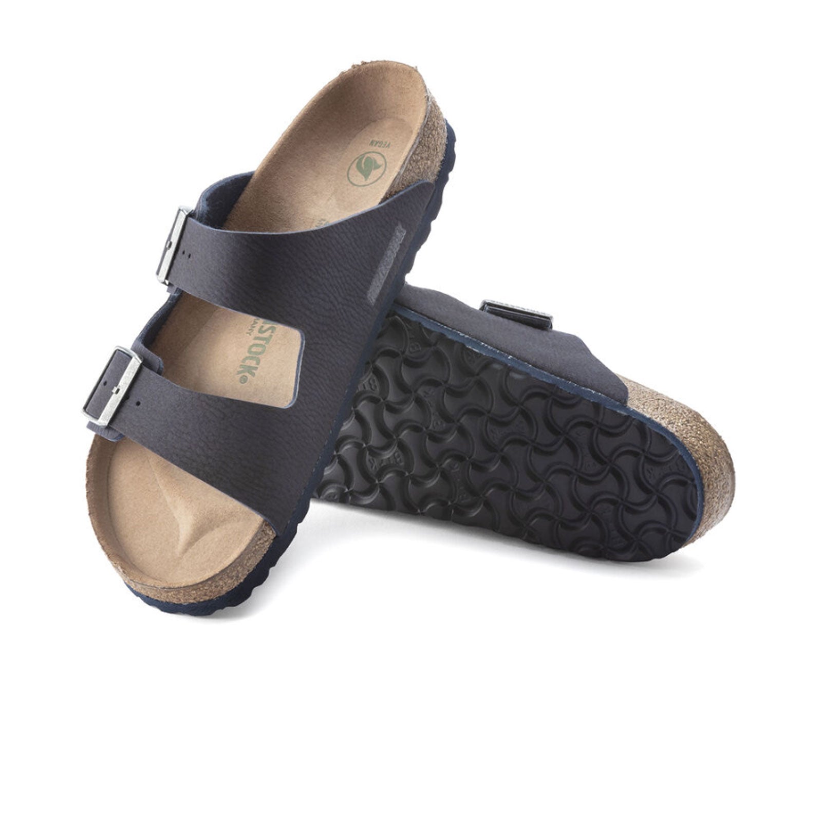 Birkenstock Arizona Vegan Microfiber Slide Sandal - Desert Dust - The Heel Shoe Fitters