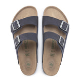 Birkenstock Arizona Vegan Sandal (Men) - Desert Dust Indigo Blue Microfiber Sandals - Slide - The Heel Shoe Fitters