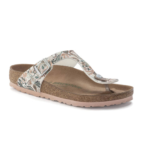 Birkenstock Gizeh Vegan Sandal (Women) - Paisley Light Rose Birko-Flor Sandals - Thong - The Heel Shoe Fitters