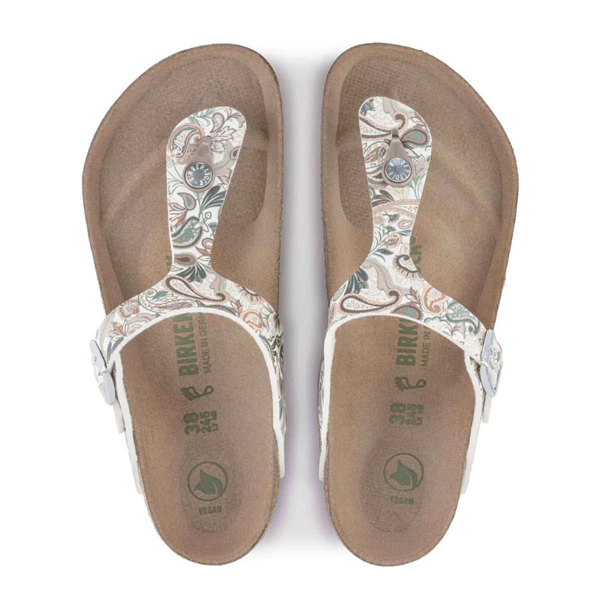 Birkenstock Gizeh Vegan Sandal (Women) Paisley Light Rose Birko