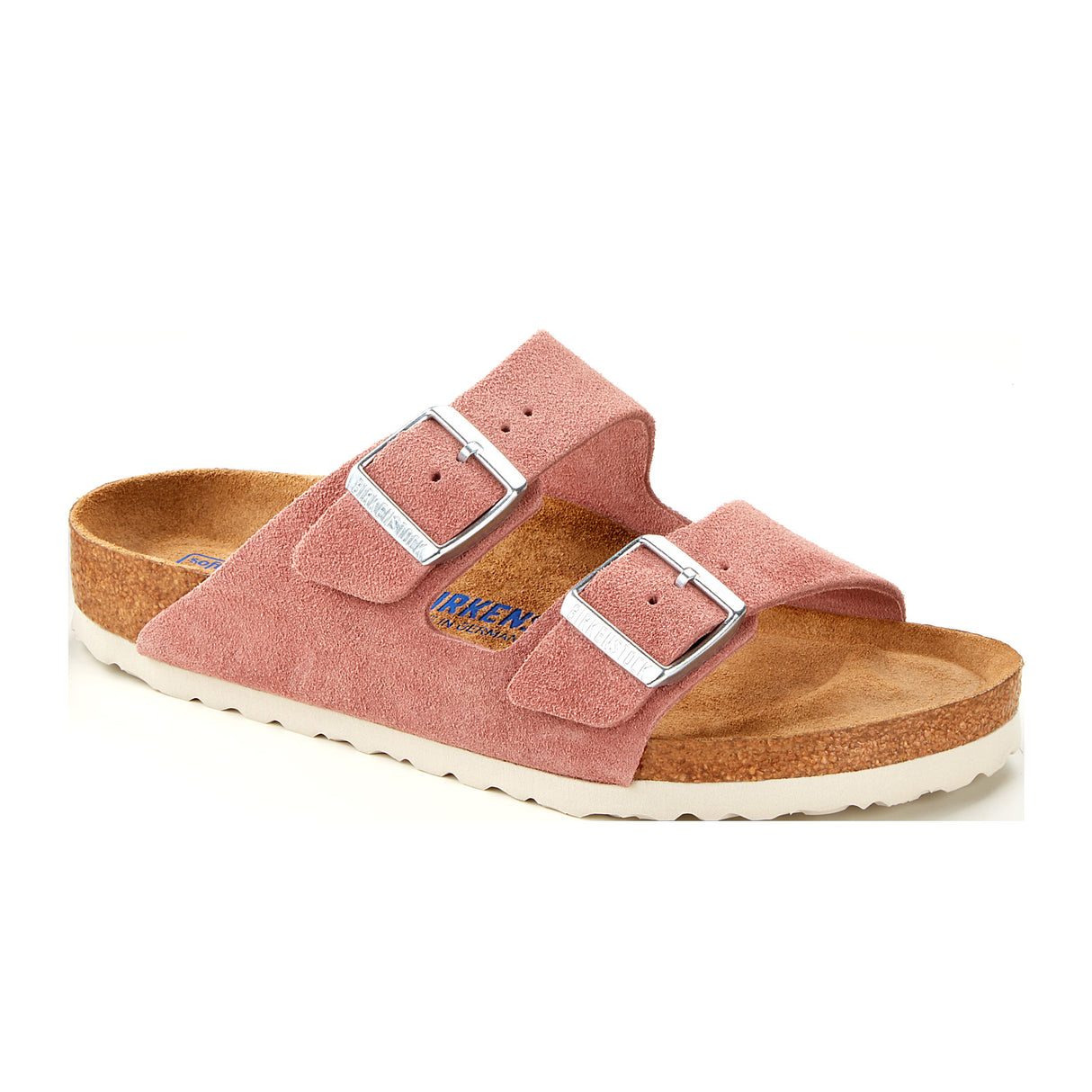 Birkenstock Arizona Soft Footbed Slide Sandal (Women) - Pink Clay Suede Sandals - Slide - The Heel Shoe Fitters