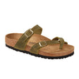 Birkenstock Mayari Sandal (Women) - Green Olive Oiled Leather Sandals - Thong - The Heel Shoe Fitters