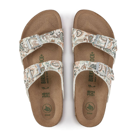 Birkenstock Sydney Vegan Slide Sandal (Women) - Paisley Light Rose Birko-Flor Sandals - Slide - The Heel Shoe Fitters