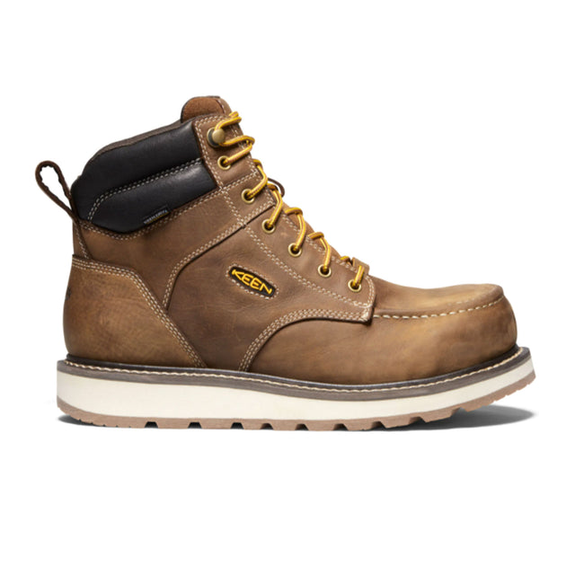 Keen Utility Cincinnati 6" Waterproof Carbon Fiber Toe Work Boot (Men) - Belgian/Sandshell Boots - Work - 6 Inch - The Heel Shoe Fitters