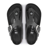 Birkenstock Gizeh Big Buckle Sandal (Women) - Black Oiled Leather Sandals - Thong - The Heel Shoe Fitters