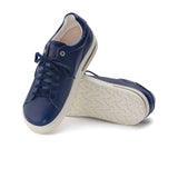 Birkenstock Bend Sneaker (Women) - Indigo Blue Leather Dress-Casual - Sneakers - The Heel Shoe Fitters