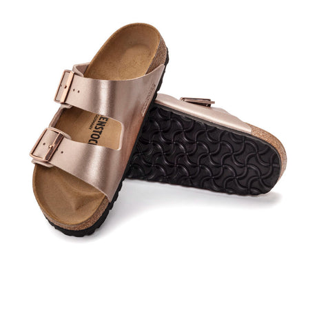 Birkenstock Arizona Slide Sandal (Women) - Copper Birko-Flor Sandals - Slide - The Heel Shoe Fitters