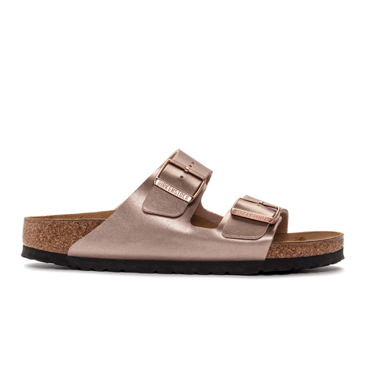 Birkenstock Arizona Birko-Flor Narrow Slide Sandal (Women) - Copper Sandals - Slide - The Heel Shoe Fitters
