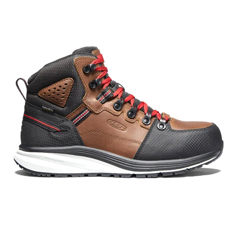 Keen Utility Red Hook Carbon Fiber Toe Mid Work Boot Men Tobacco B The Heel Shoe Fitters