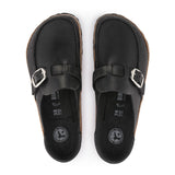 Birkenstock Buckley Clog (Women) - Black Oiled Leather Dress-Casual - Clogs & Mules - The Heel Shoe Fitters