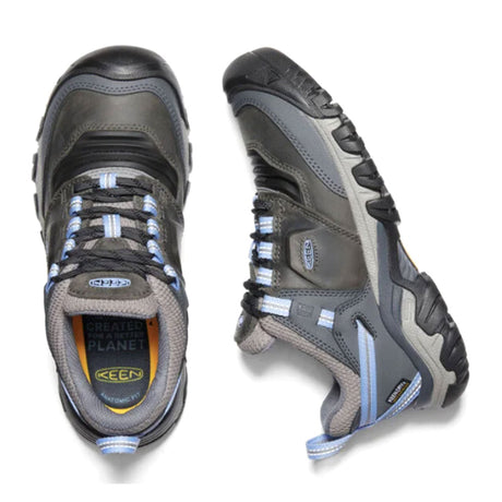 Keen Ridge Flex Waterproof Hiking Shoe (Women) - Steel Grey/Hydrangea Hiking - Low - The Heel Shoe Fitters
