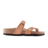 Birkenstock Mayari Vegan Sandal (Women) - Pecan Birkibuc Sandals - Slide - The Heel Shoe Fitters