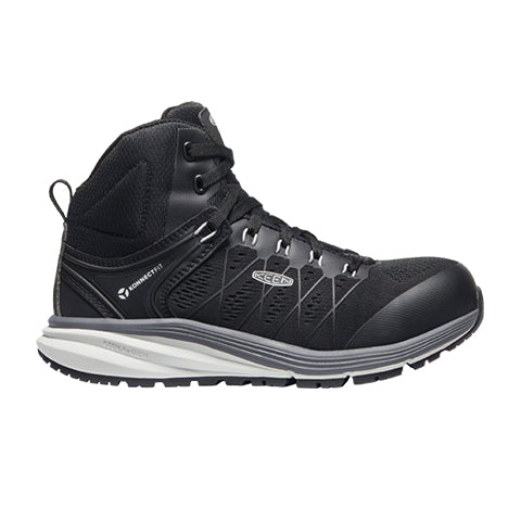 Keen Utility Vista Energy Mid Carbon Fiber Toe Work Boot (Women) - Vapor/Black Boots - Work - 6 Inch - The Heel Shoe Fitters
