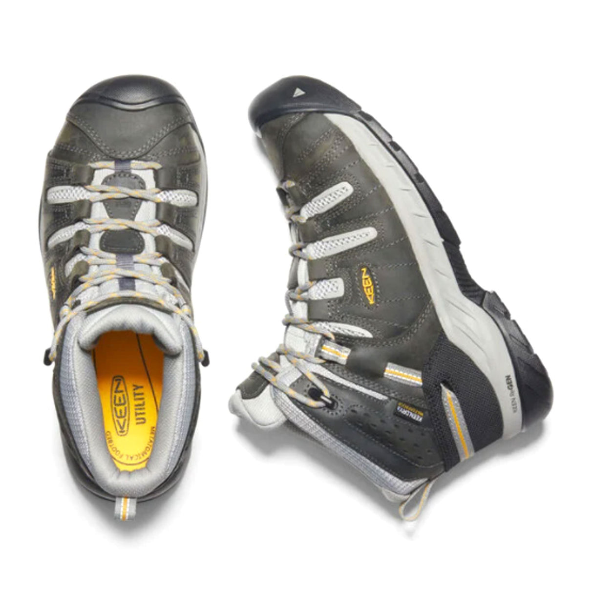 Keen Utility Flint II Waterproof Steel Toe Work Boot (Women) - Magnet/Vapor Boots - Work - 6 Inch - The Heel Shoe Fitters