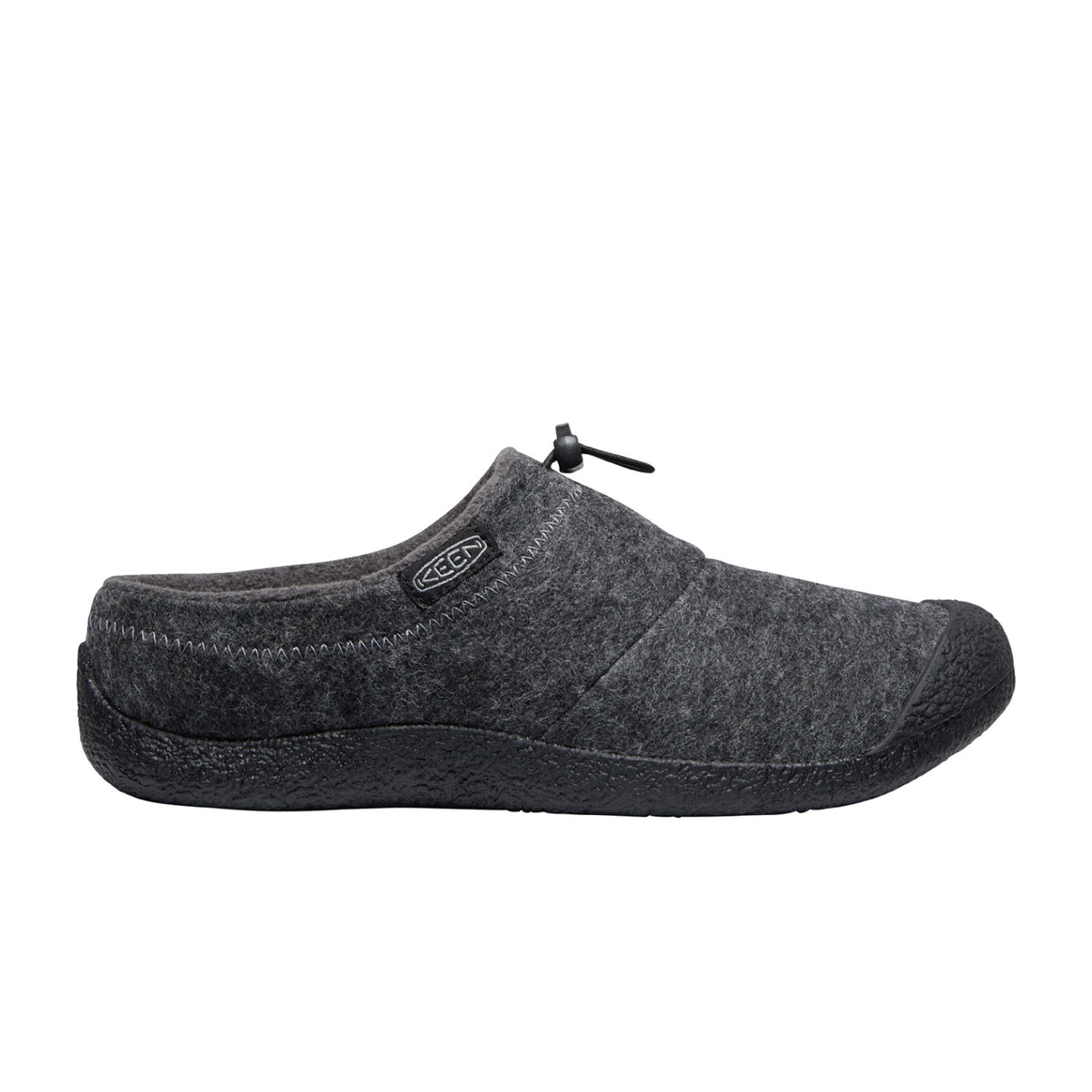 Keen Howser III Slide (Men) - Charcoal Grey Felt/Black Dress-Casual - Slides - The Heel Shoe Fitters