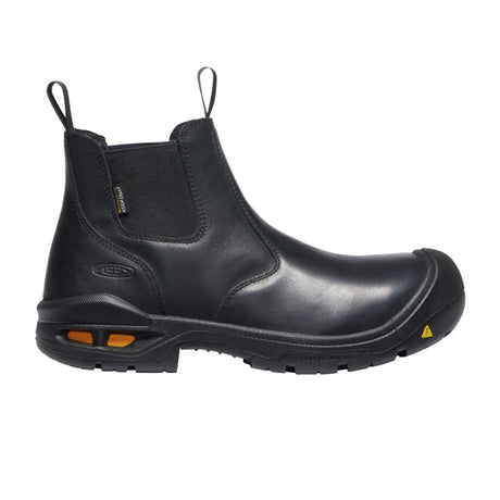 Keen Utility Juneau Romeo Waterproof Carbon Toe Work Boot (Men) - Black/Black Boots - Work - 6 Inch - The Heel Shoe Fitters