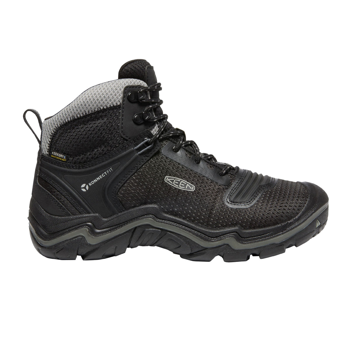 Keen Durand EVO Mid Waterproof Boot (Men) - Black/Magnet 