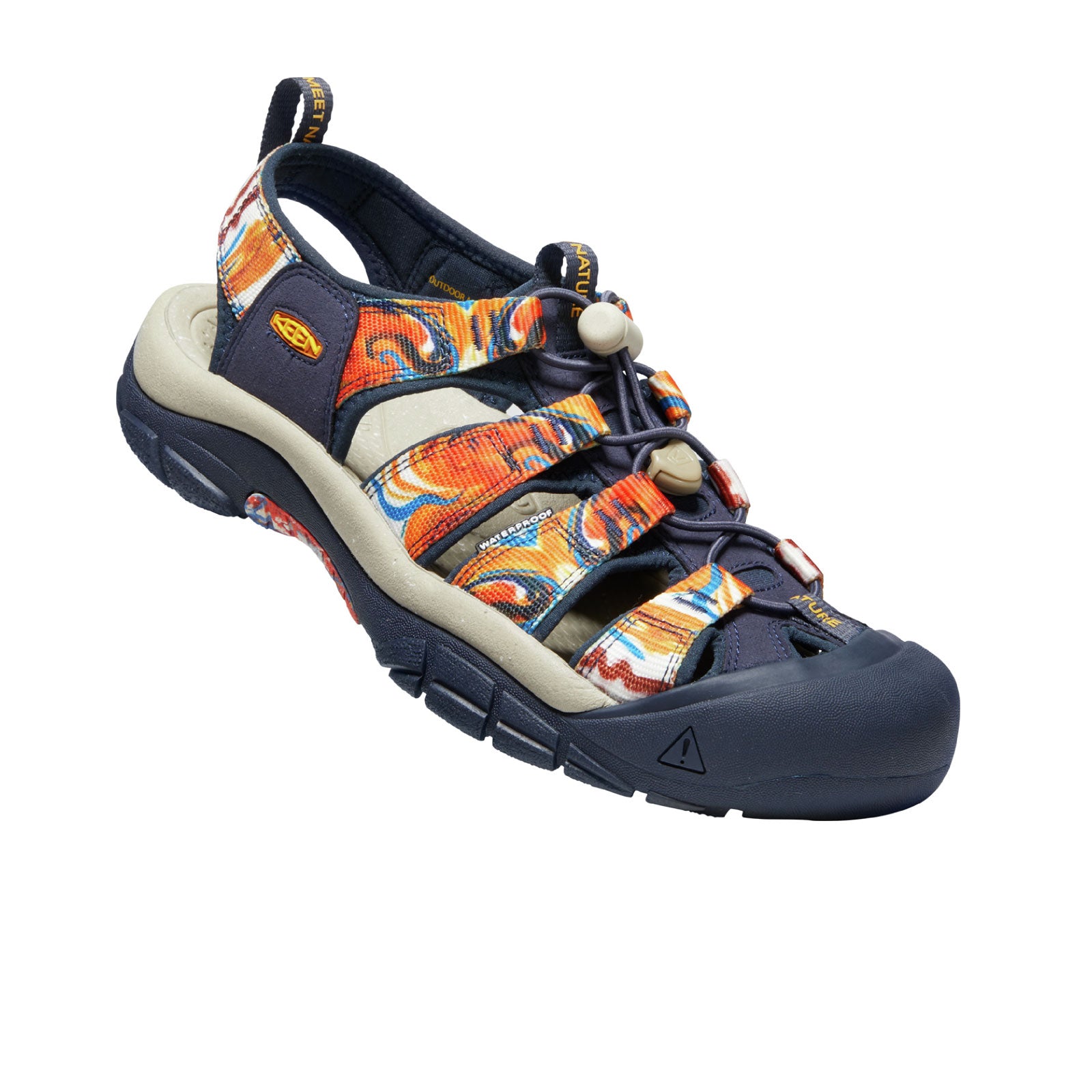 Keen Newport Retro Men Groovy Orange Navy The Heel Shoe Fitters