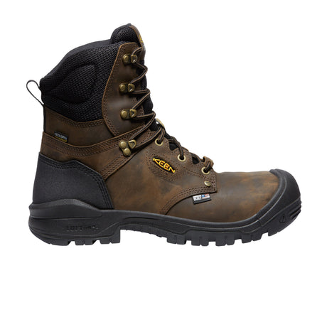Keen Utility Independence 8" Waterproof Composite Toe Work Boot (Men) - Dark Earth Boots - Work - 8" - Composite Toe - The Heel Shoe Fitters