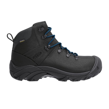 Keen Pyrenees Mid Hiking Boot (Men) - Black/Legion Blue Boots - Hiking - The Heel Shoe Fitters