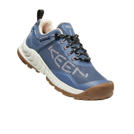 Keen NXIS EVO Waterproof Hiking Shoe (Women) - Vintage Indigo/Peachy Keen Hiking - Low - The Heel Shoe Fitters