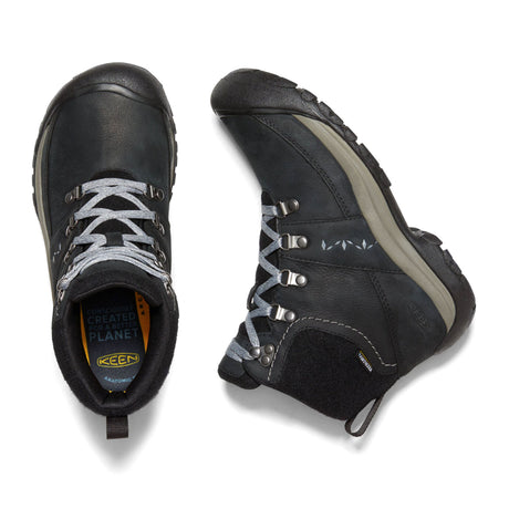 Keen Kaci III Winter Mid Waterproof Boot (Women) - Black/Steel Grey Boots - Winter - Mid Boot - The Heel Shoe Fitters
