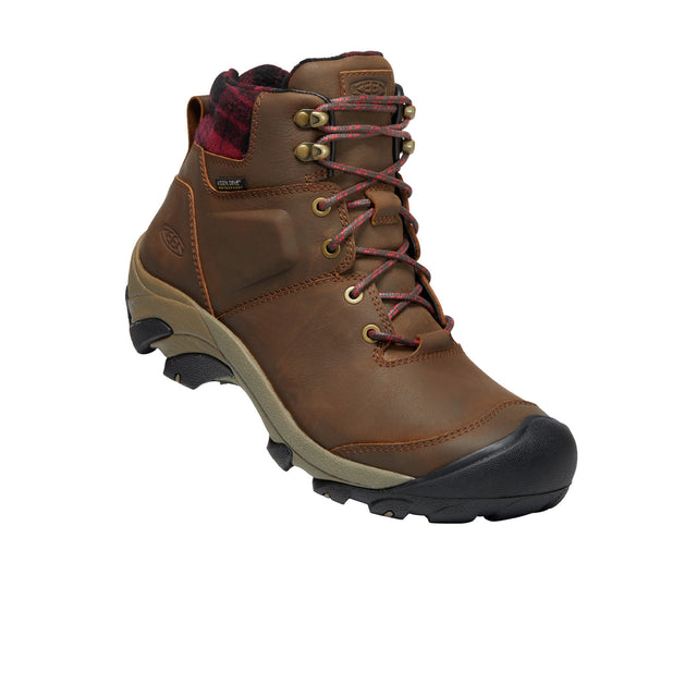 Keen Targhee II Winter Waterproof Boot (Men) - Dark Earth/Red Plaid Boots - Winter - Mid Boot - The Heel Shoe Fitters
