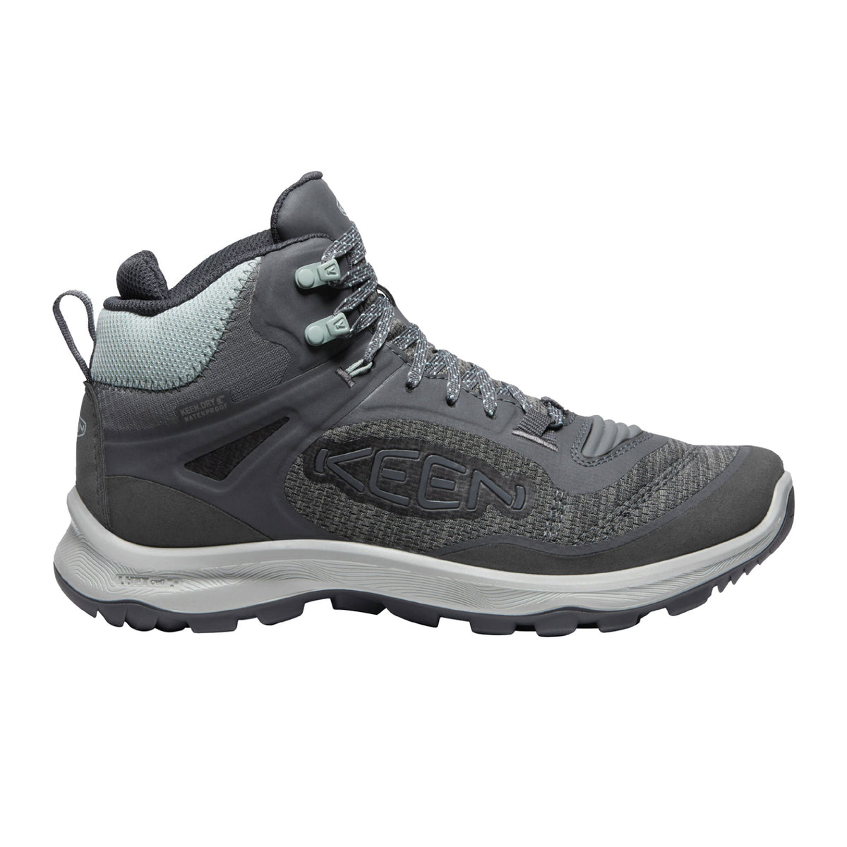 Keen Venture Waterproof Hiking Boots Womens 10 Gray Knit Trail Outdoor Shoes Keen Venture Waterproof Hiking Boots Womens 10 Gray Knit  main image 3