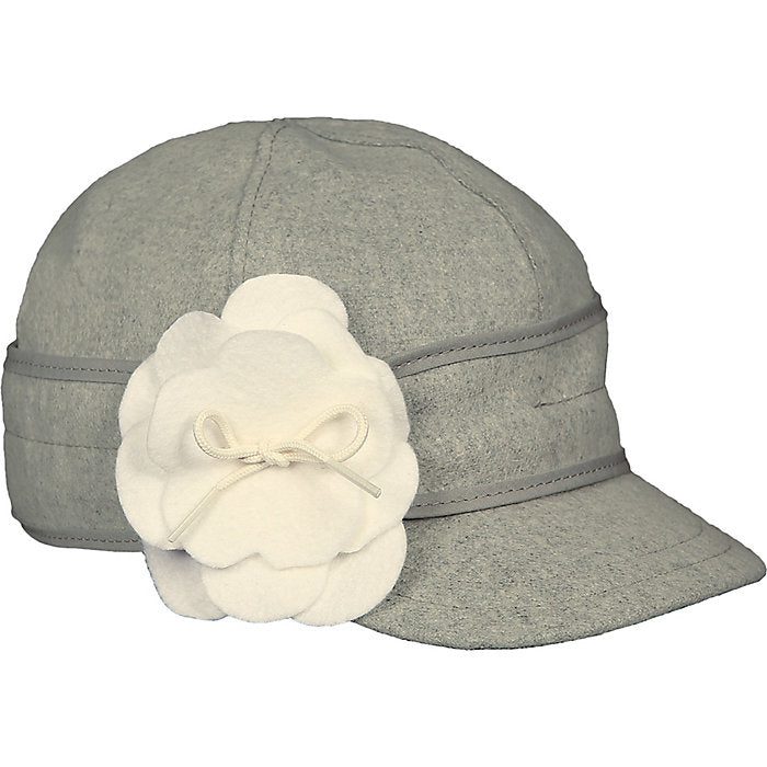Stormy Kromer The Petal Pusher Cap (Women) - Cloud/White Outerwear - Headwear - Brimmed Hat - The Heel Shoe Fitters