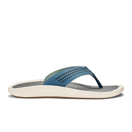 OluKai Ulele Thong Sandal (Men) - Slate Blue/Charcoal Sandals - Thong - The Heel Shoe Fitters